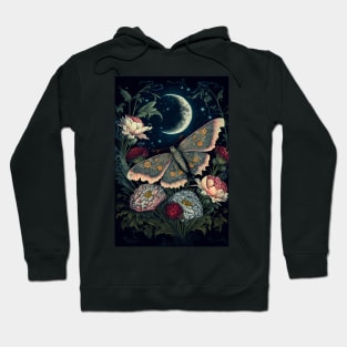 Wiccan witchcraft Moth and magic of night 4 Hoodie